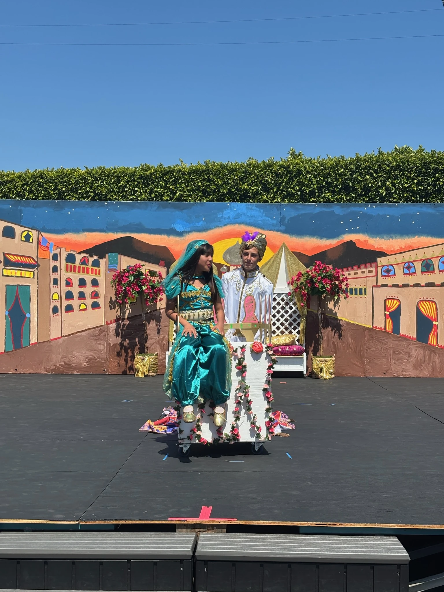 Page Academy students performing on stage